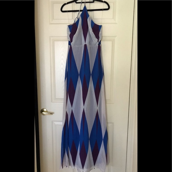 Jester Printed Halter Maxi Dress NWOT - Picture 2 of 8